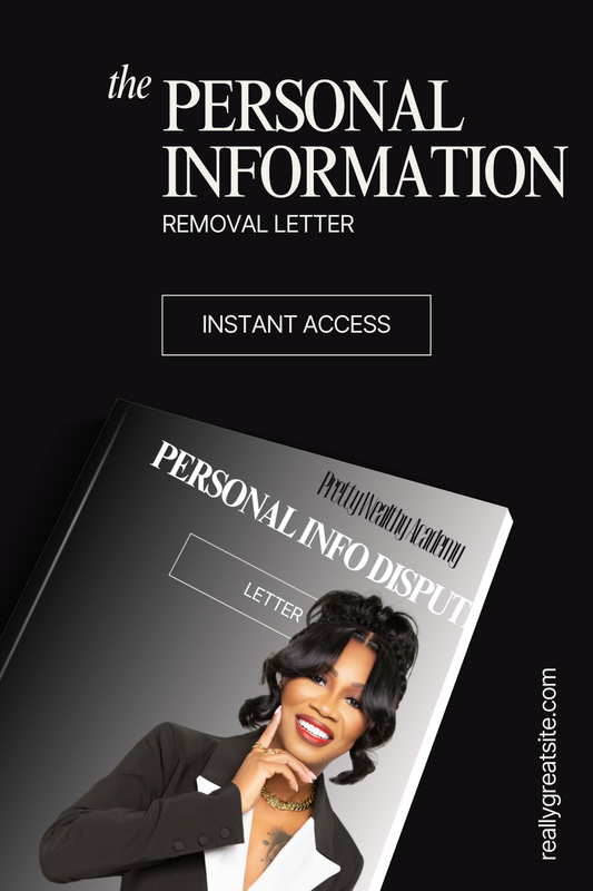 PERSONAL INFORMATION DISPUTE LETTER